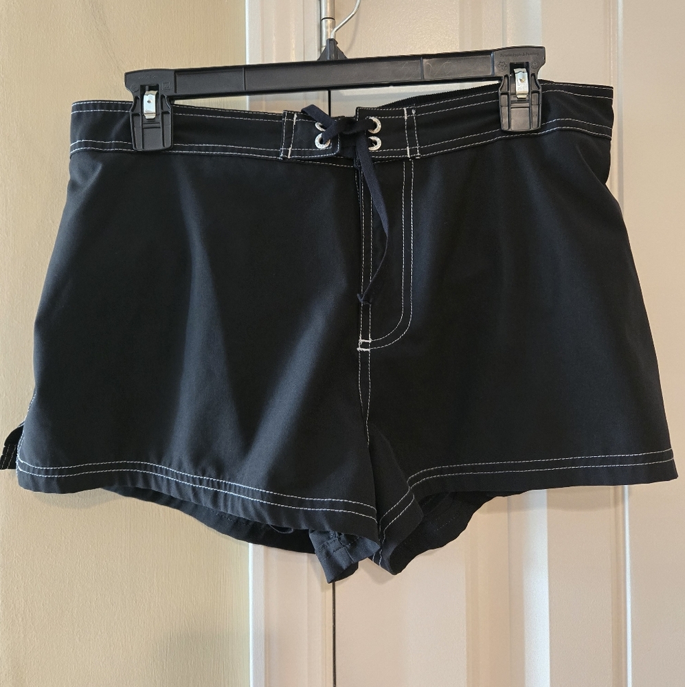 NOBO Women's Black Water Swim Shorts Sz Large